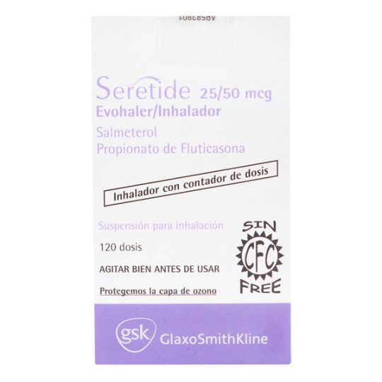 SERETIDE 25/50 MCG 120 DOSIS