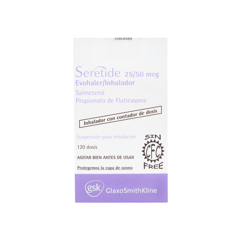 SERETIDE 25/50 MCG 120 DOSIS