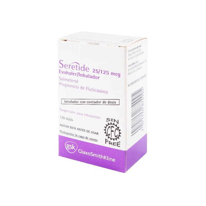 SERETIDE 25/125 MCG 120 DOSIS
