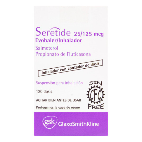 SERETIDE 25/125 MCG 120 DOSIS