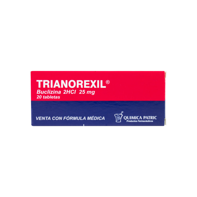 TRIANOREXIL 25 MG 20 TABLETAS