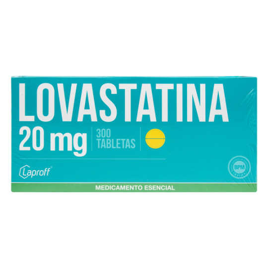 LOVASTATINA 20 MG 300 TABLETAS LAPROFF