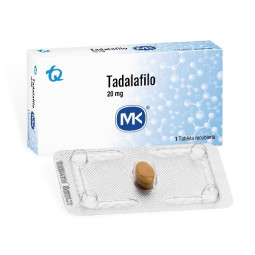 TADALAFILO 20 MG 1 TABLETA RECUBIERTA MK