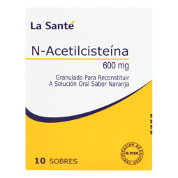ACETILCISTEINA 600 MG 10 SOBRES LA SANTE