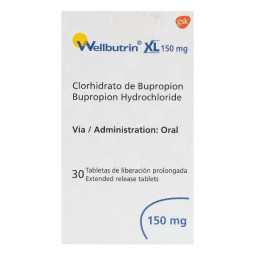 WELLBUTRIN XL 150 MG 30 TABLETAS DE LIBERACION PROLONGADA
