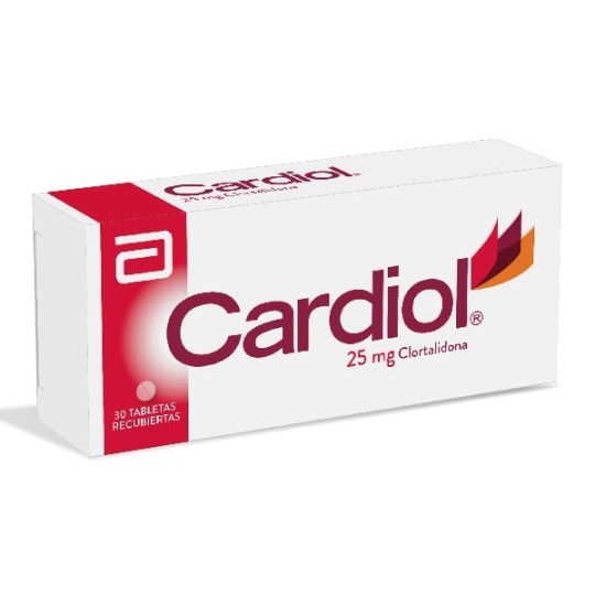 CARDIOL 25 MG 30 TABLETAS RECUBIERTAS