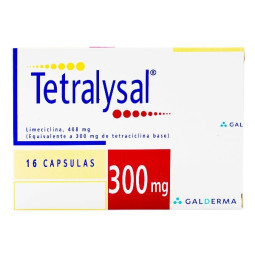 TETRALYSAL 300 MG 16 CAPSULAS