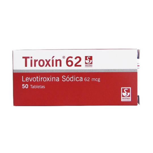 TIROXIN 62 MG 50 TABLETAS