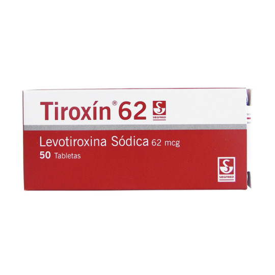 TIROXIN 62 MG 50 TABLETAS
