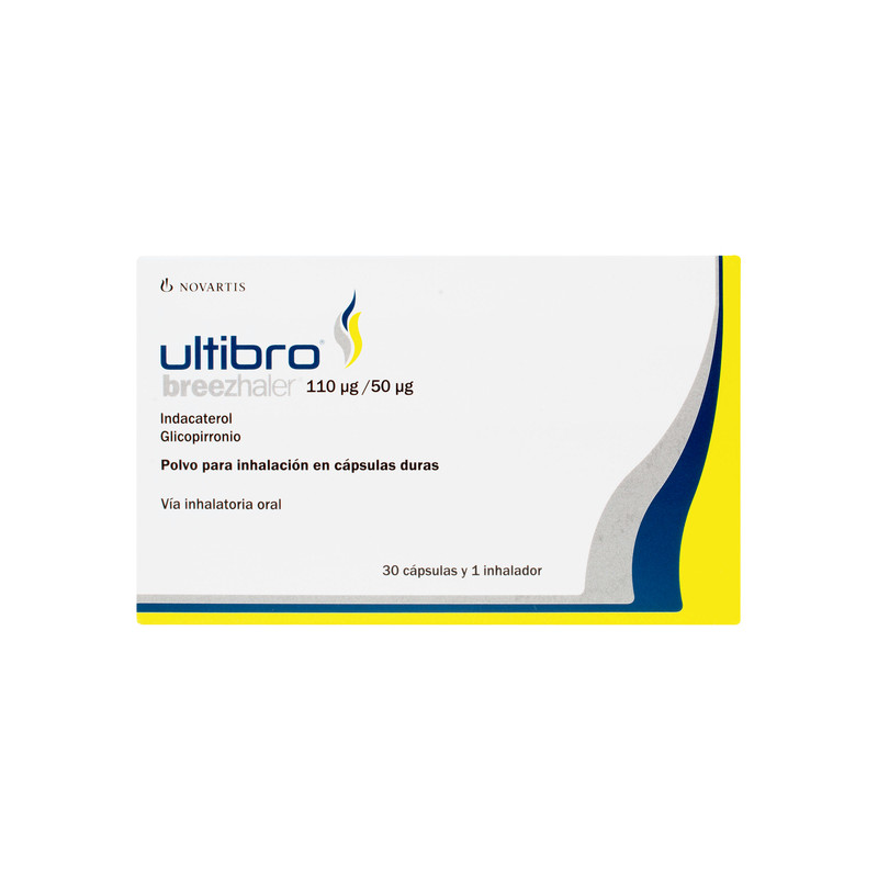 ULTIBRO BREEZHALER 110/50UG 30 CAPSULAS + INHALADOR