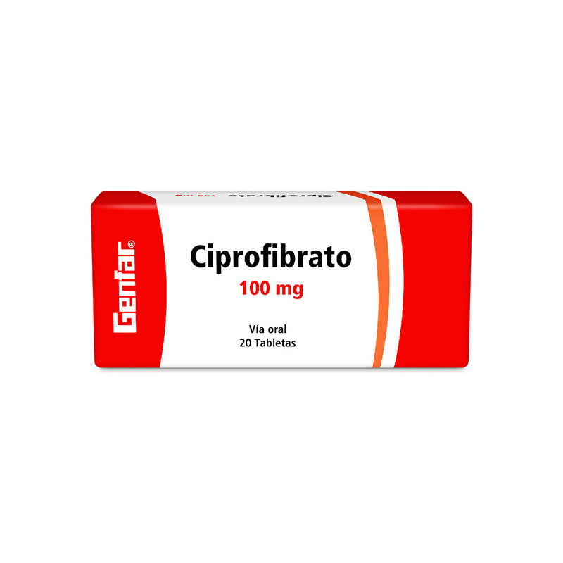 CIPROFIBRATO 100 MG 20 TABLETAS GENFAR