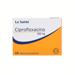 CIPROFLOXACINO 500 MG 10 TABLETAS RECUBIERTAS LA SANTE