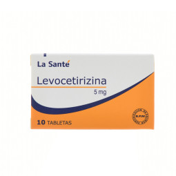 LEVOCETIRIZINA 5 MG 10 TABLETAS LA SANTE