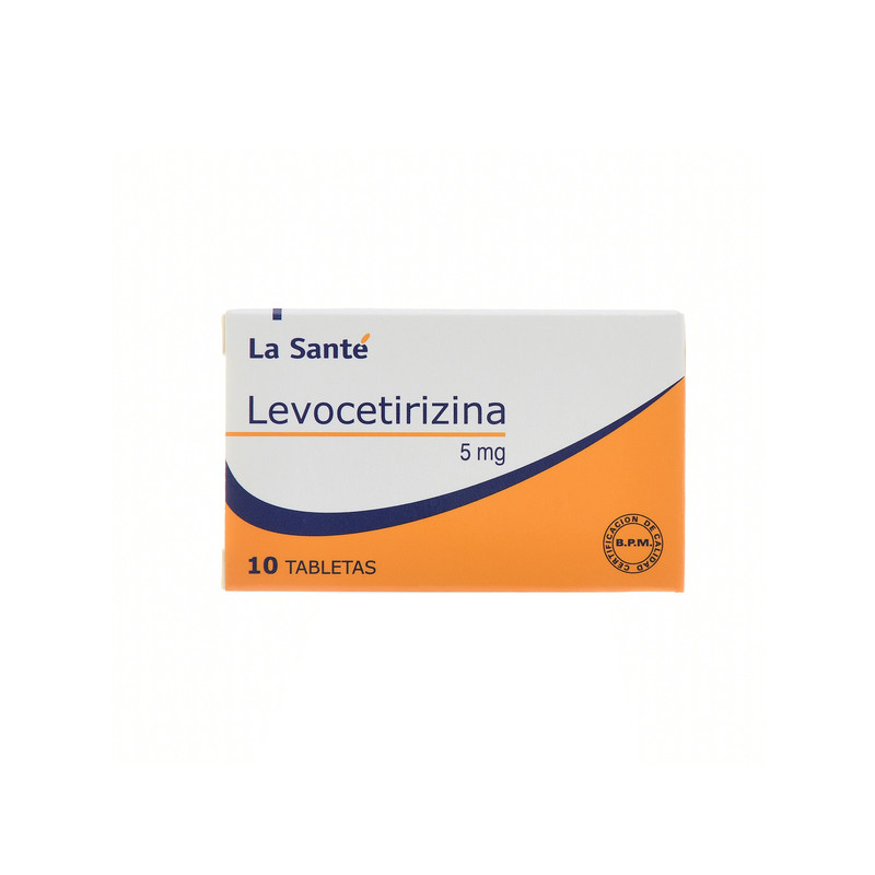 LEVOCETIRIZINA 5 MG 10 TABLETAS LA SANTE