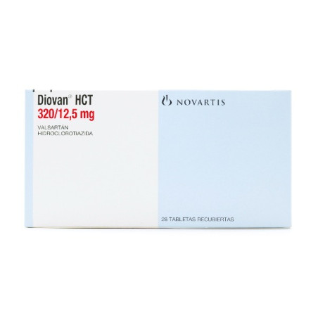 DIOVAN HCT 320/12.5MG 28 TABLETAS RECUBIERTAS
