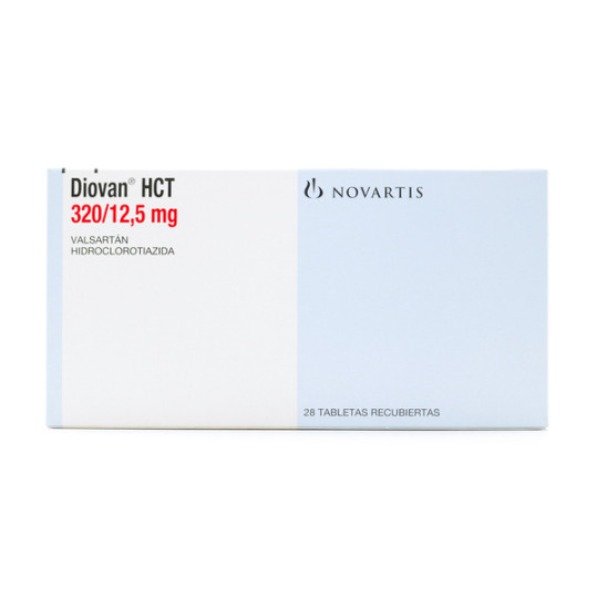 DIOVAN HCT 320/12.5MG 28 TABLETAS RECUBIERTAS