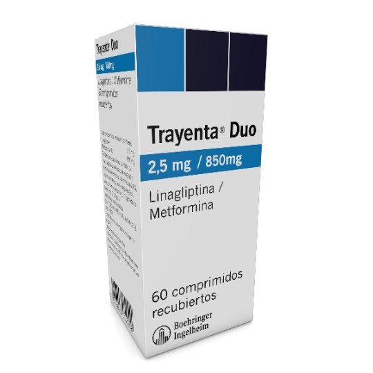 TRAYENTA DUO 2.5/850MG 60 COMPRIMIDOS RECUBIERTOS