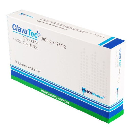 CLAVUTEC 500/125MG 14 TABLETAS RECUBIERTAS