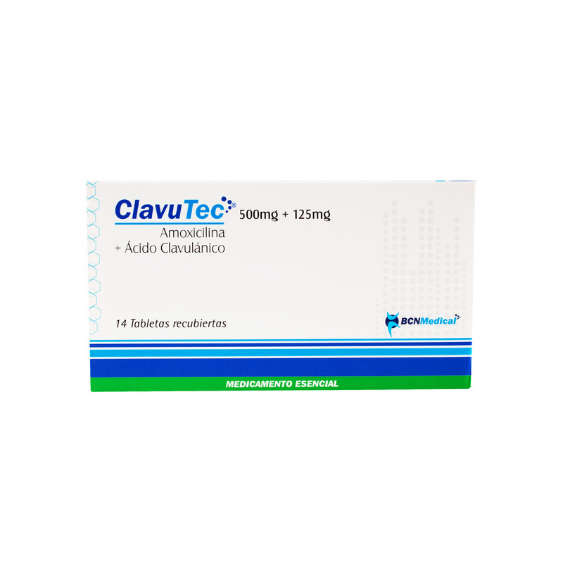 CLAVUTEC 500/125MG 14 TABLETAS RECUBIERTAS