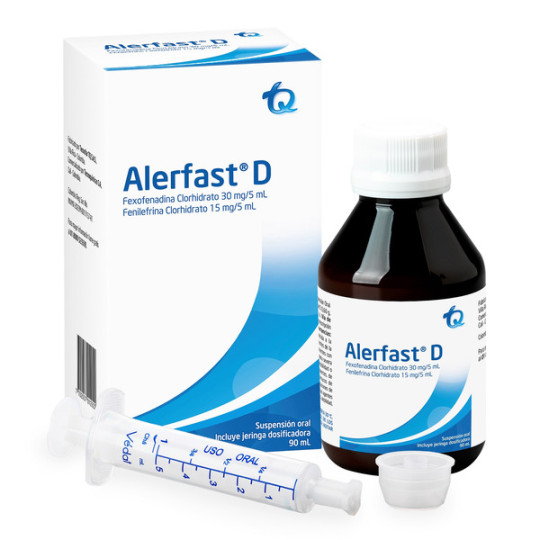 ALERFAST D SUSPENSION ORAL 90 ML