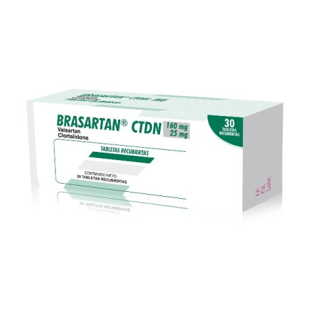 BRASARTAN CTDN 160/25MG 30 TABLETAS