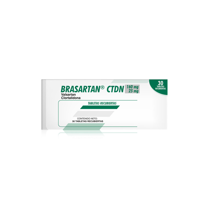 BRASARTAN CTDN 160/25MG 30 TABLETAS
