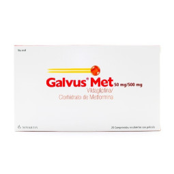 GALVUS MET 50/500MG 28 COMPRIMIDOS RECUBIERTOS