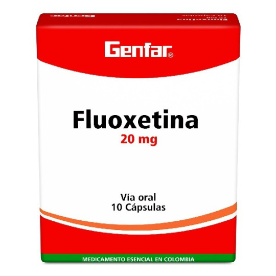 FLUOXETINA 20 MG 10 CAPSULAS GENFAR