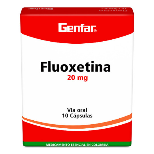 FLUOXETINA 20 MG 10 CAPSULAS GENFAR