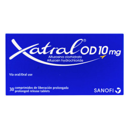 XATRAL OD 10 MG 30 COMPRIMIDOS DE LIBERACION PROLONGADA