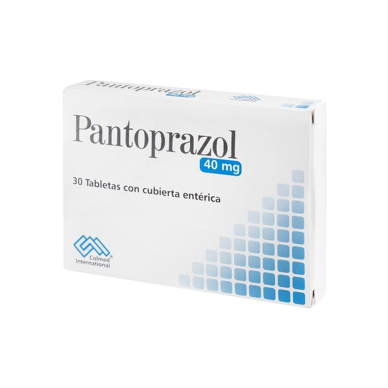 PANTOPRAZOL 40 MG 30 TABLETAS CON CUBIERTA ENTERICA COLMED