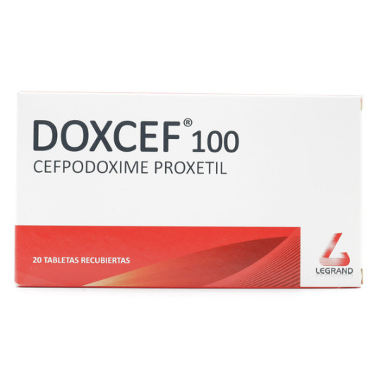 DOXCEF 100 MG 20 TABLETAS RECUBIERTAS