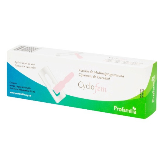 CYCLOFEM 0.5ML 1 AMPOLLA + JERINGA