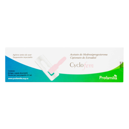 CYCLOFEM 0.5ML 1 AMPOLLA + JERINGA