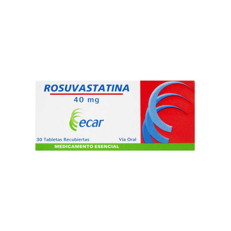 ROSUVASTATINA 40 MG 30 TABLETAS RECUBIERTAS ECAR