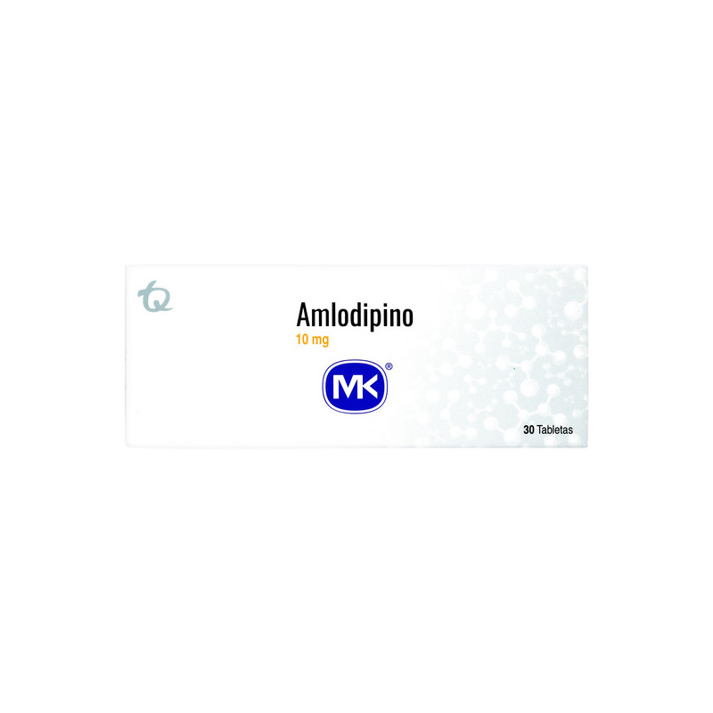 AMLODIPINO 10 MG 30 TABLETAS MK