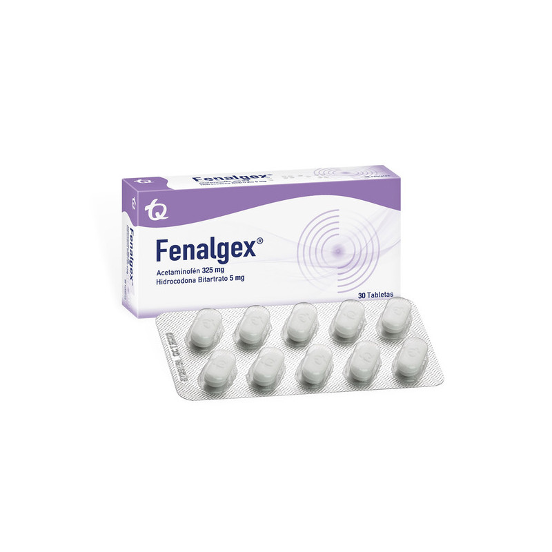 FENALGEX 325/5MG 30 TABLETAS