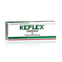KEFLEX 1 G 10 TABLETAS RECUBIERTAS