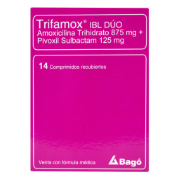 TRIFAMOX IBL DUO 14 COMPRIMIDOS RECUBIERTOS