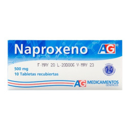 NAPROXENO 500 MG 10 TABLETAS RECUBIERTAS AMERICAN GENERICS