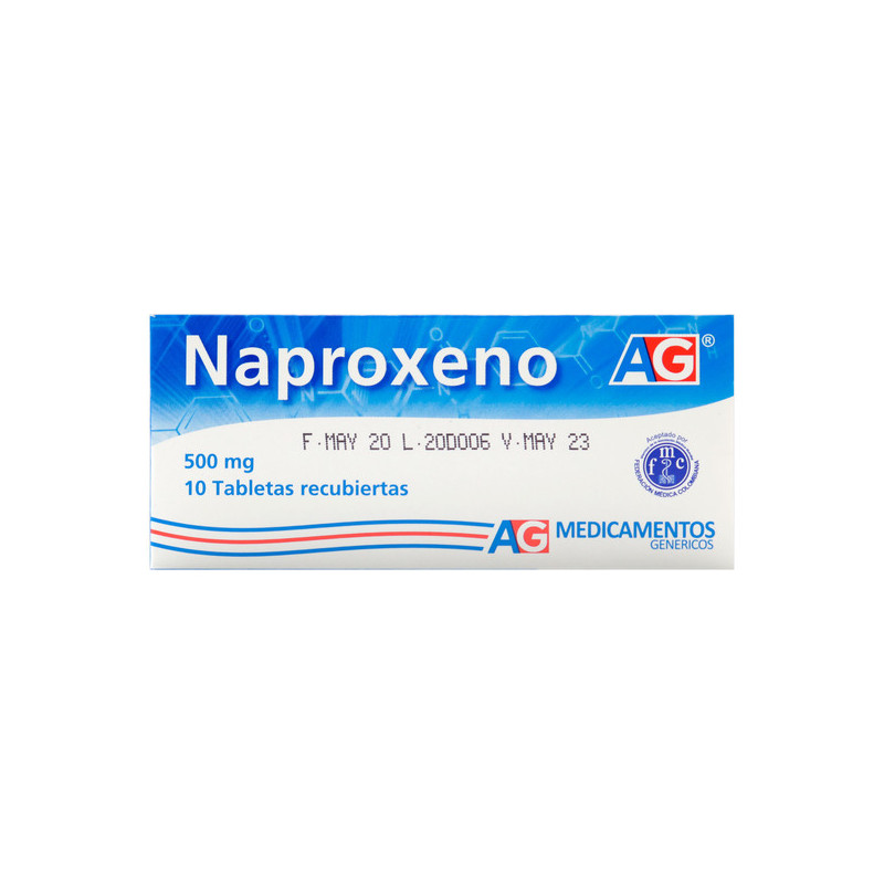 NAPROXENO 500 MG 10 TABLETAS RECUBIERTAS AMERICAN GENERICS