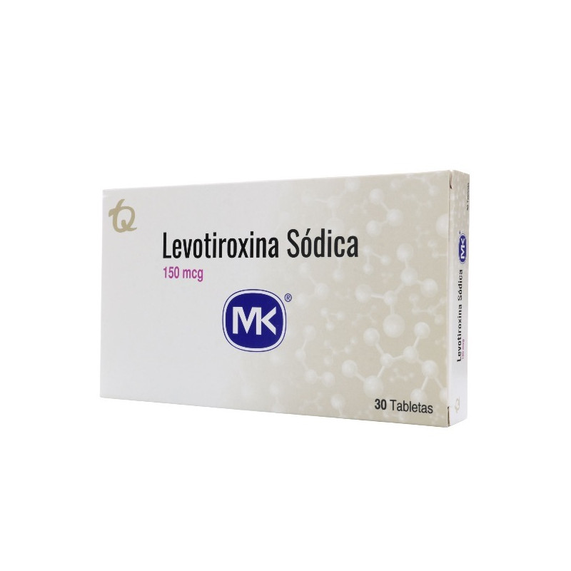 LEVOTIROXINA 150 MCG 30 TABLETAS MK