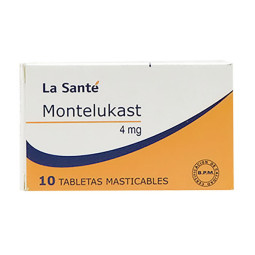 MONTELUKAST 4 MG 10 TABLETAS MASTICABLES LA SANTE