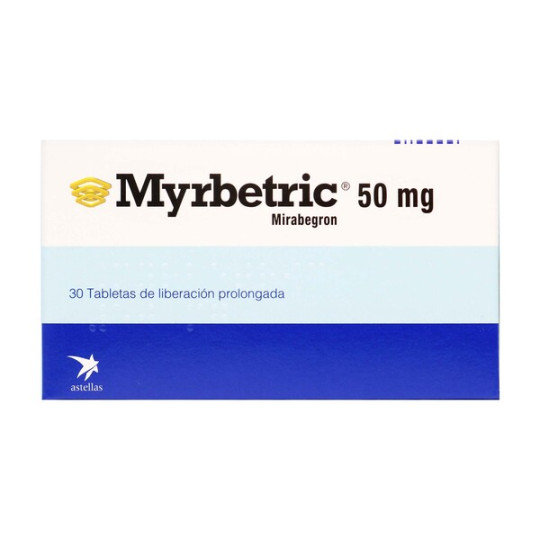 MYRBETRIC 50 MG 30 TABLETAS LIBERACION PROLONGADA