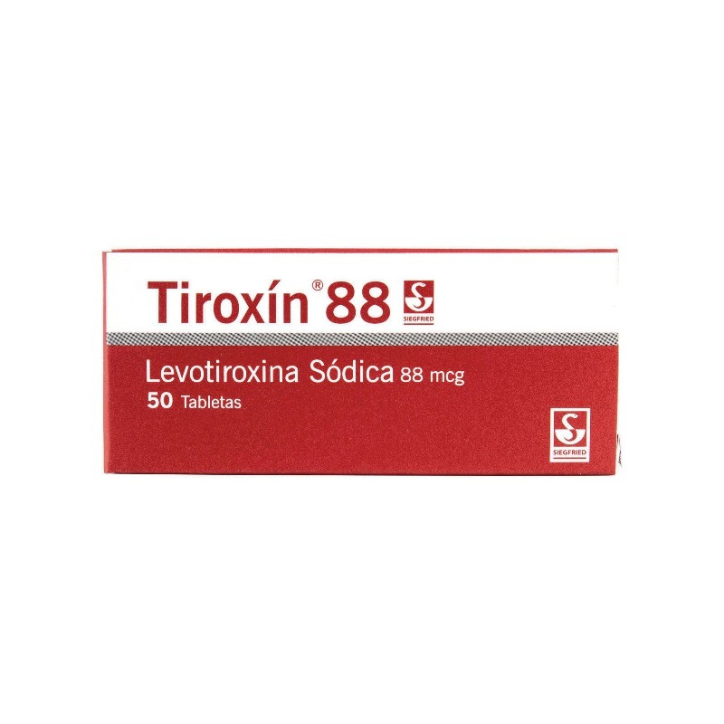 TIROXIN 88 MG 50 TABLETAS