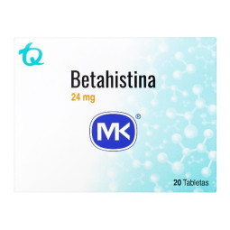 BETAHISTINA 24 MG 20 TABLETAS MK