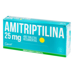 AMITRIPTILINA 25 MG 400 TABLETAS RECUBIERTAS LAPROFF