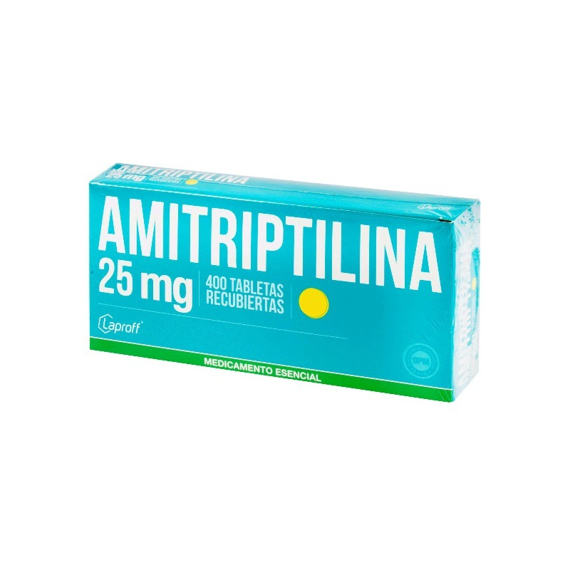 AMITRIPTILINA 25 MG 400 TABLETAS RECUBIERTAS LAPROFF