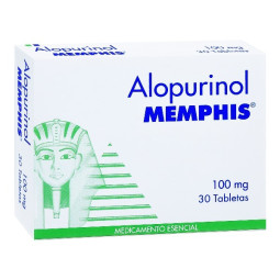 ALOPURINOL 100 MG 30 TABLETAS MEMPHIS