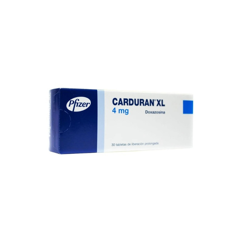 CARDURAN XL 4 MG 30 TABLETAS